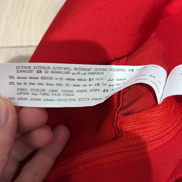 Zara Red Blouse Vibrant and Chic - Picture 3 of 3